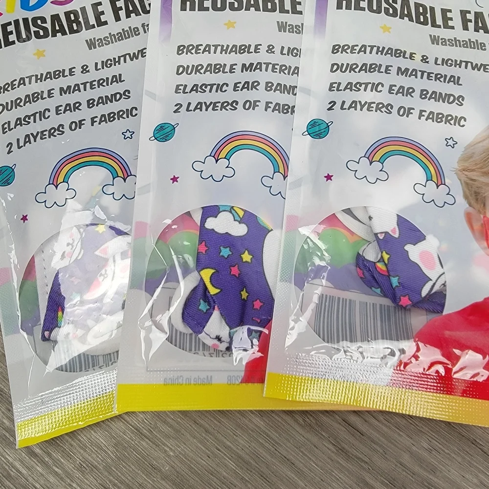 Bundle Of 11 Kids Reusable Face Masks